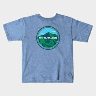 Mt. Tamalpais Type within circle Kids T-Shirt